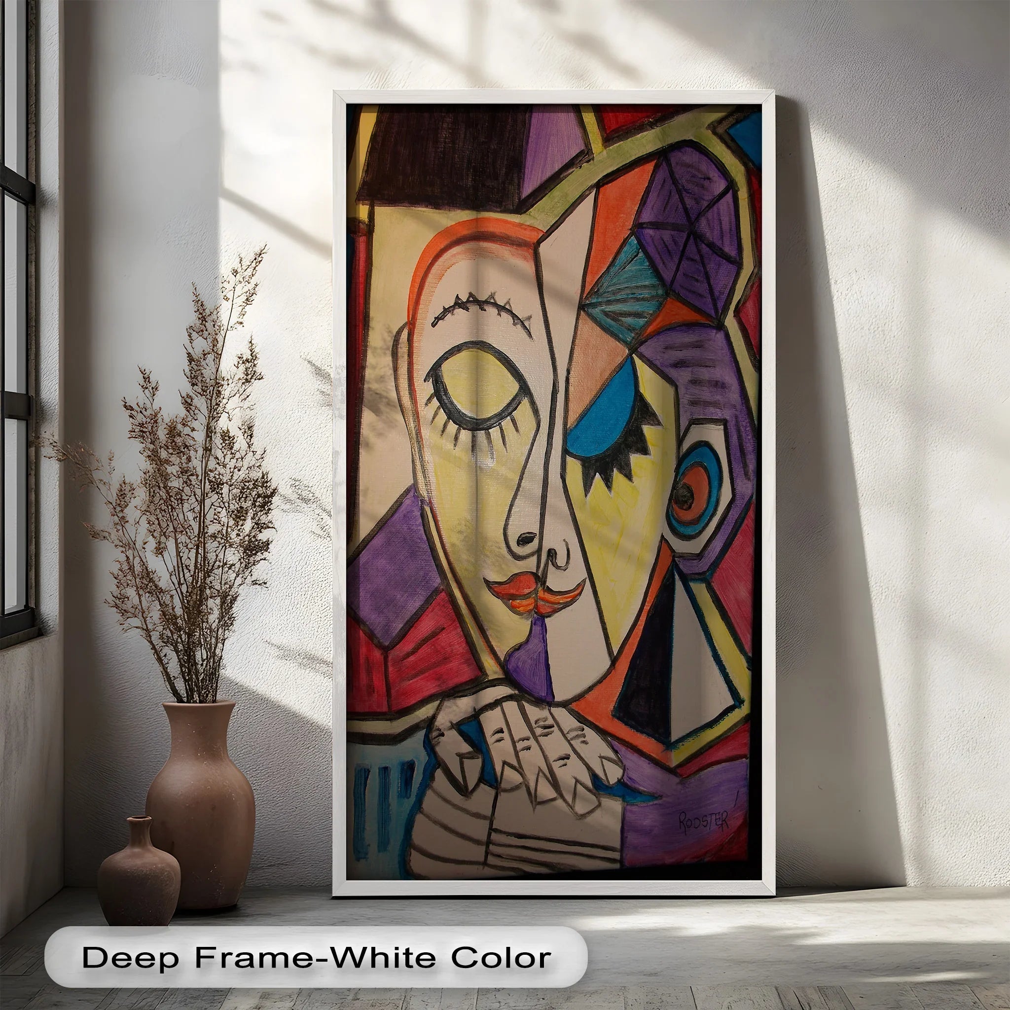 Bold Picasso-Style Abstract Woman - Picasso Oil Painting