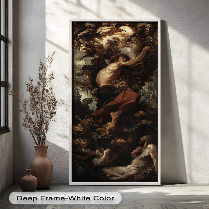 The Titan’s Ascent – Baroque Mythological Oil Painting