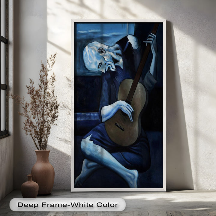 Melancholy Strings – Blue Period Picasso Oil Painting