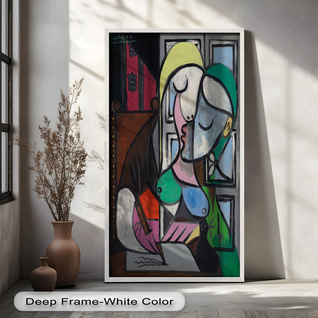 The Letter – Woman Writing at Window Picasso Oil Painting