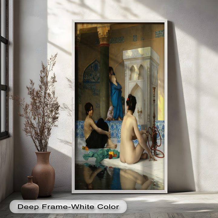 Serenity of the Harem Bath – Orientalist Renaissance Oil Painting
