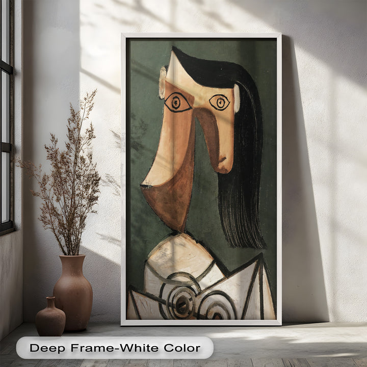 Woman with Curved Nose – Abstract Cubist Picasso Oil Painting