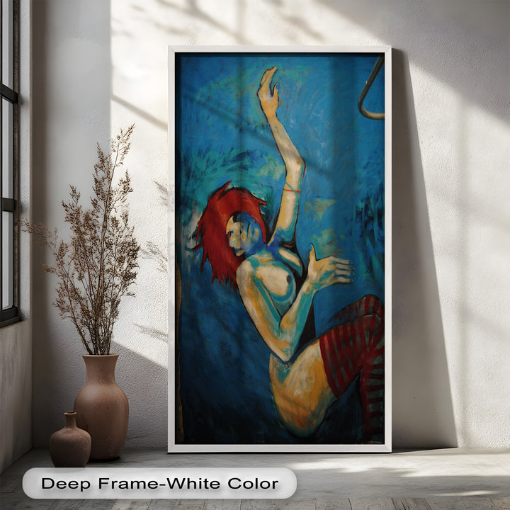 Red-Haired Nude with Blue Shadows - Picasso Oil Painting
