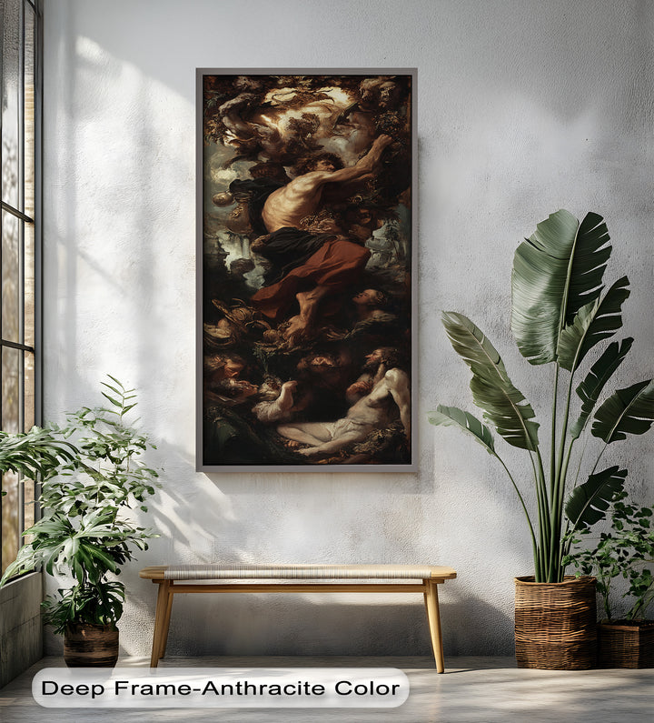 The Titan’s Ascent – Baroque Mythological Oil Painting