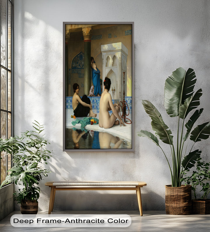 Serenity of the Harem Bath – Orientalist Renaissance Oil Painting