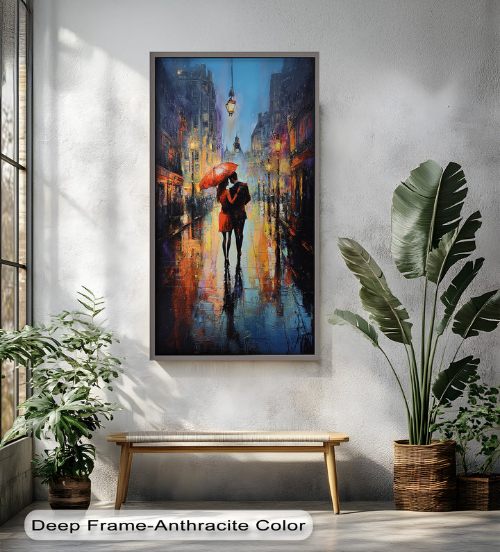 Parisian Embrace – Love Oil Painting