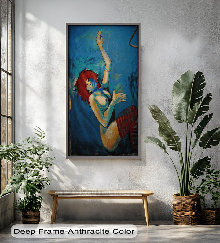Red-Haired Nude with Blue Shadows - Picasso Oil Painting