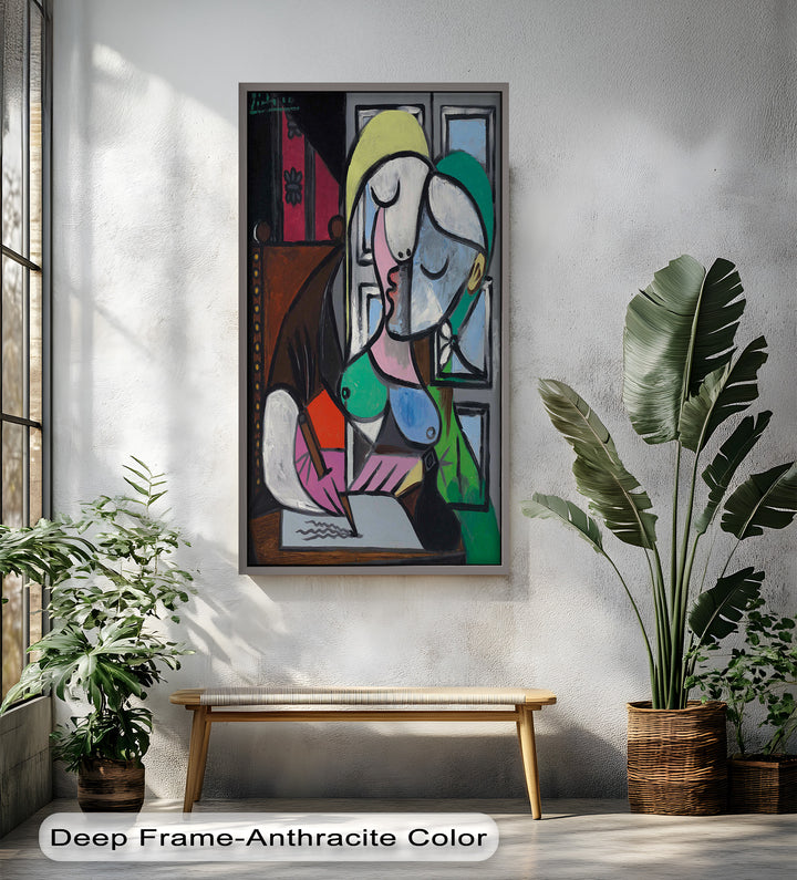 The Letter – Woman Writing at Window Picasso Oil Painting
