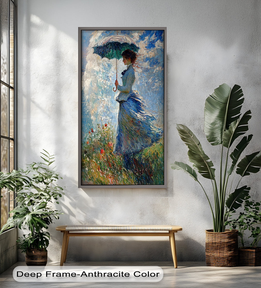 Lady in the Breeze – Impressionist Oil Painting