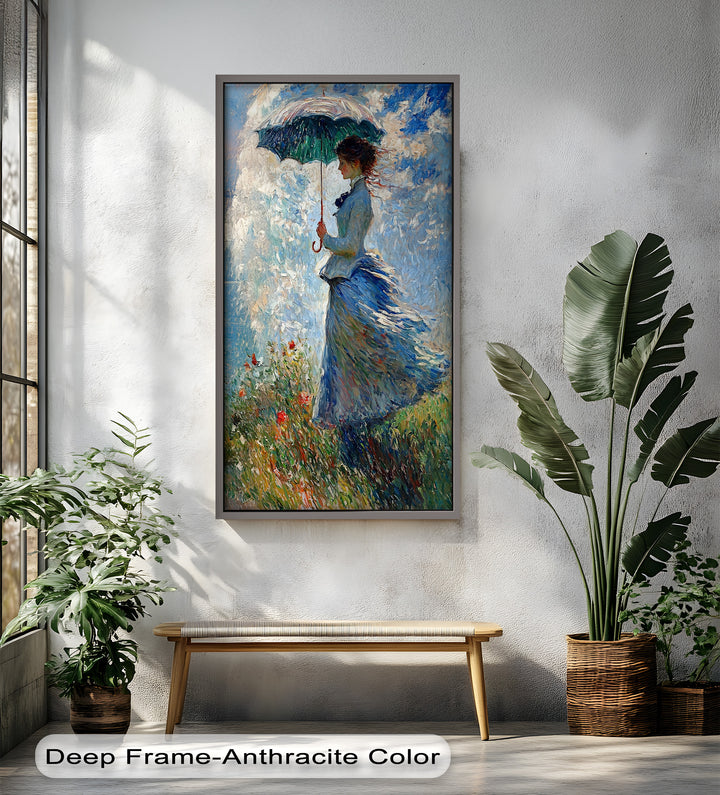 Lady in the Breeze – Impressionist Oil Painting
