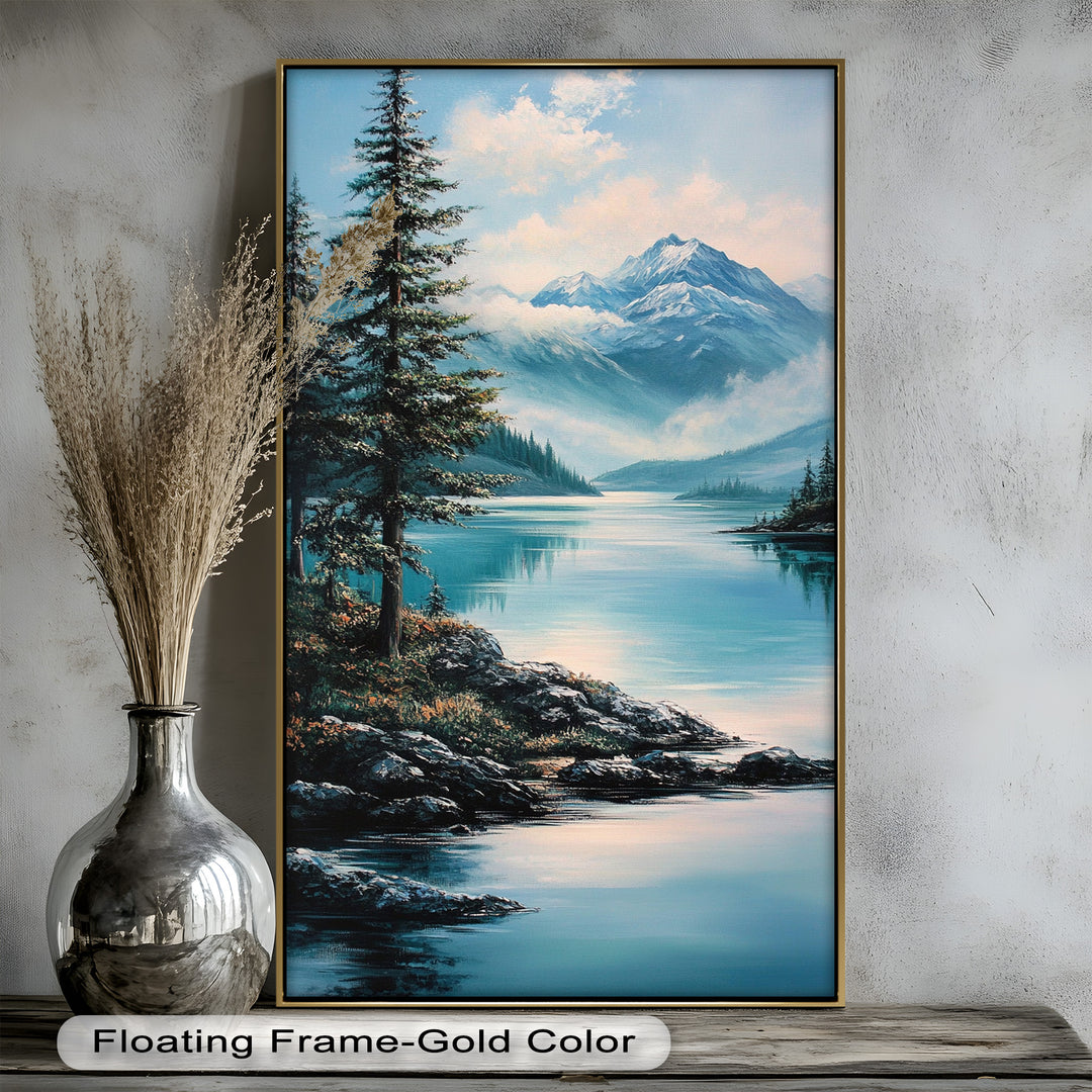 Ideal for nature lovers and rustic interiors, this painting brings the calm and majesty of the outdoors into any space.