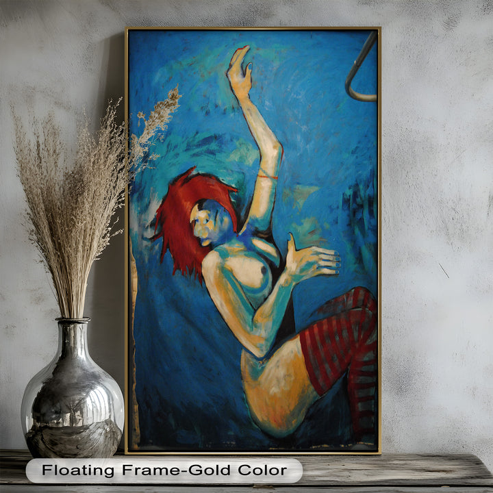 Red-Haired Nude with Blue Shadows - Picasso Oil Painting