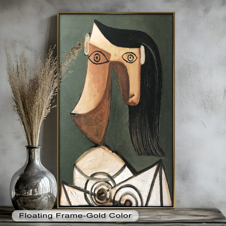Woman with Curved Nose – Abstract Cubist Picasso Oil Painting