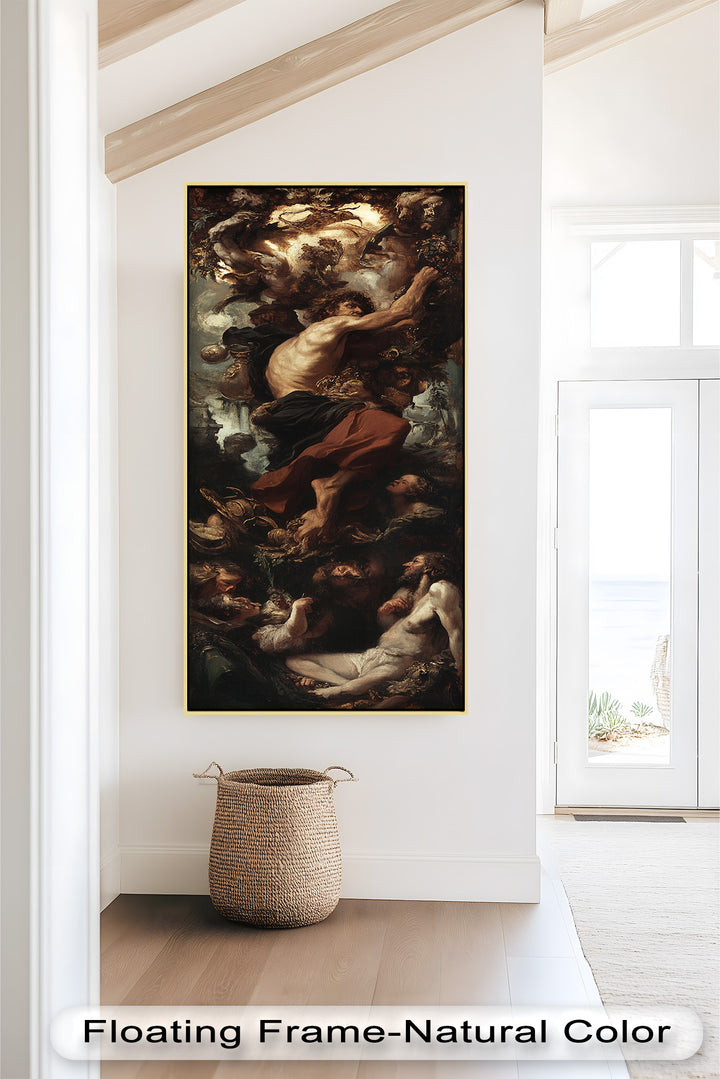The Titan’s Ascent – Baroque Mythological Oil Painting