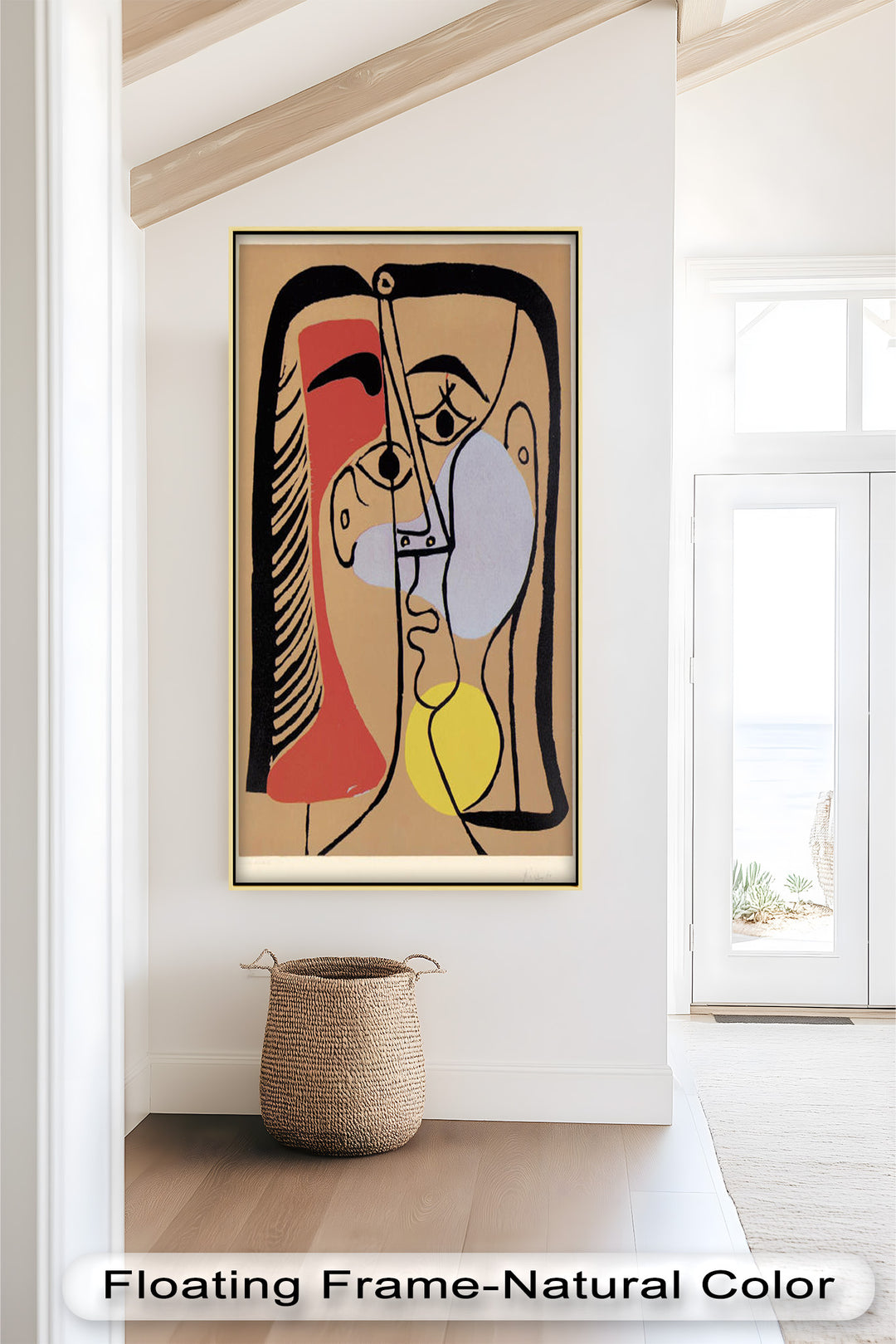 Geometric Gaze – Abstract Dual-Faced Portrait Picasso Oil Painting