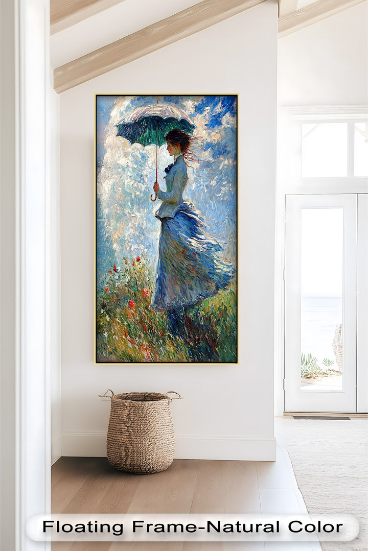 Lady in the Breeze – Impressionist Oil Painting