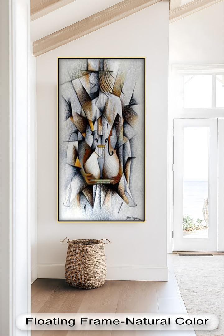 Cubist Nude with Violin - Picasso Oil Painting