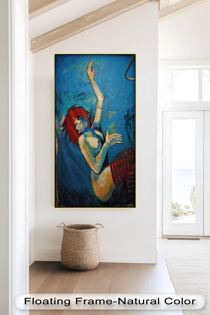 Red-Haired Nude with Blue Shadows - Picasso Oil Painting