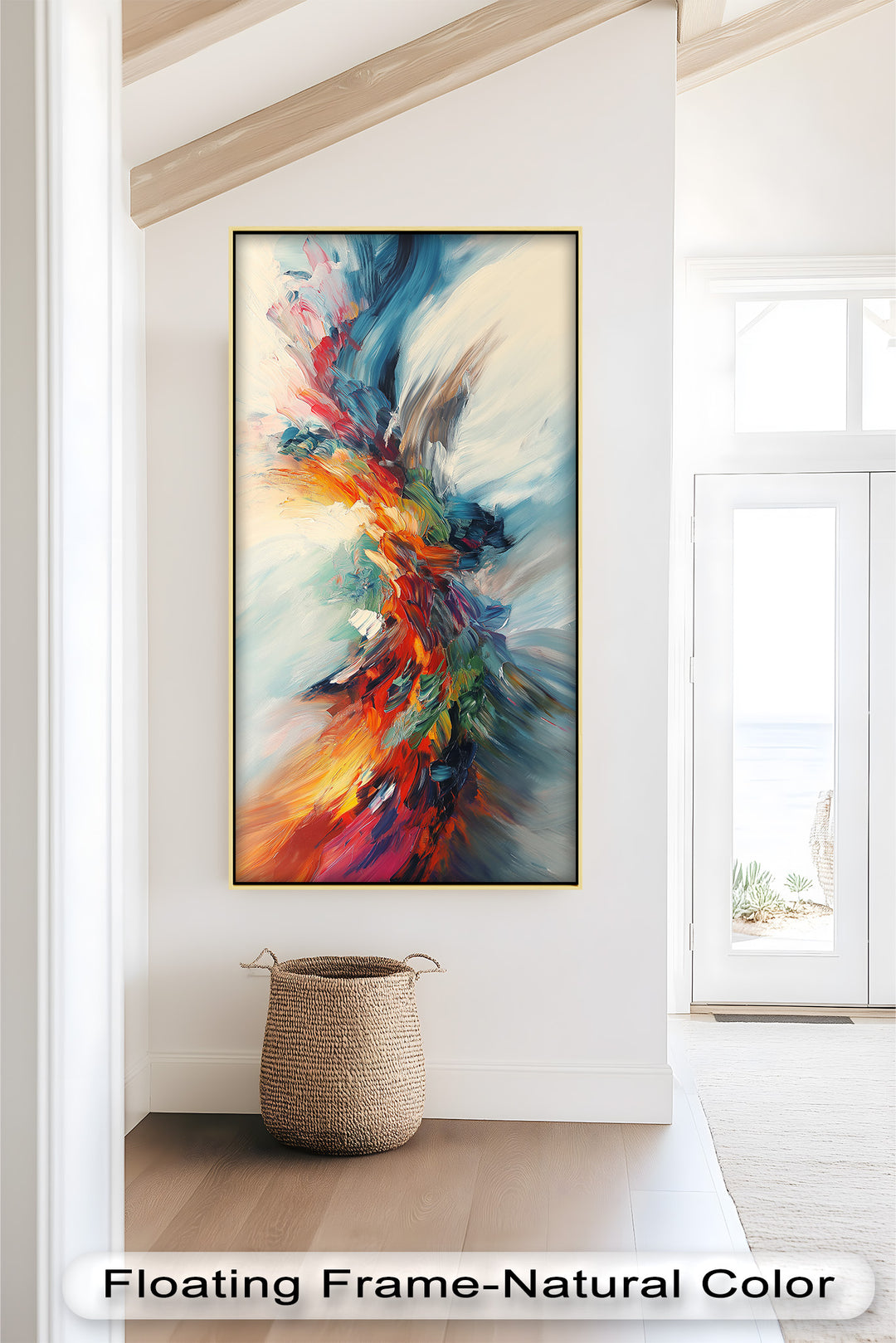 Eruption der Farbe – Dynamisches abstraktes Energie-Ölgemälde