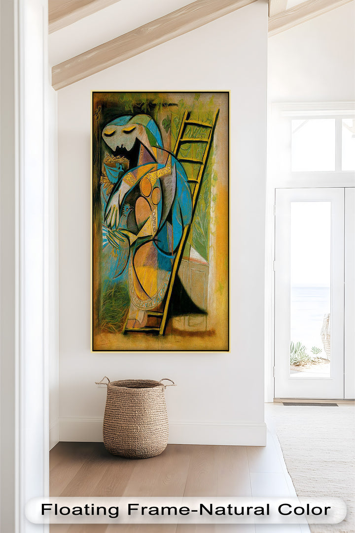 Nest of Peace – Symbolic Cubist Oil Painting