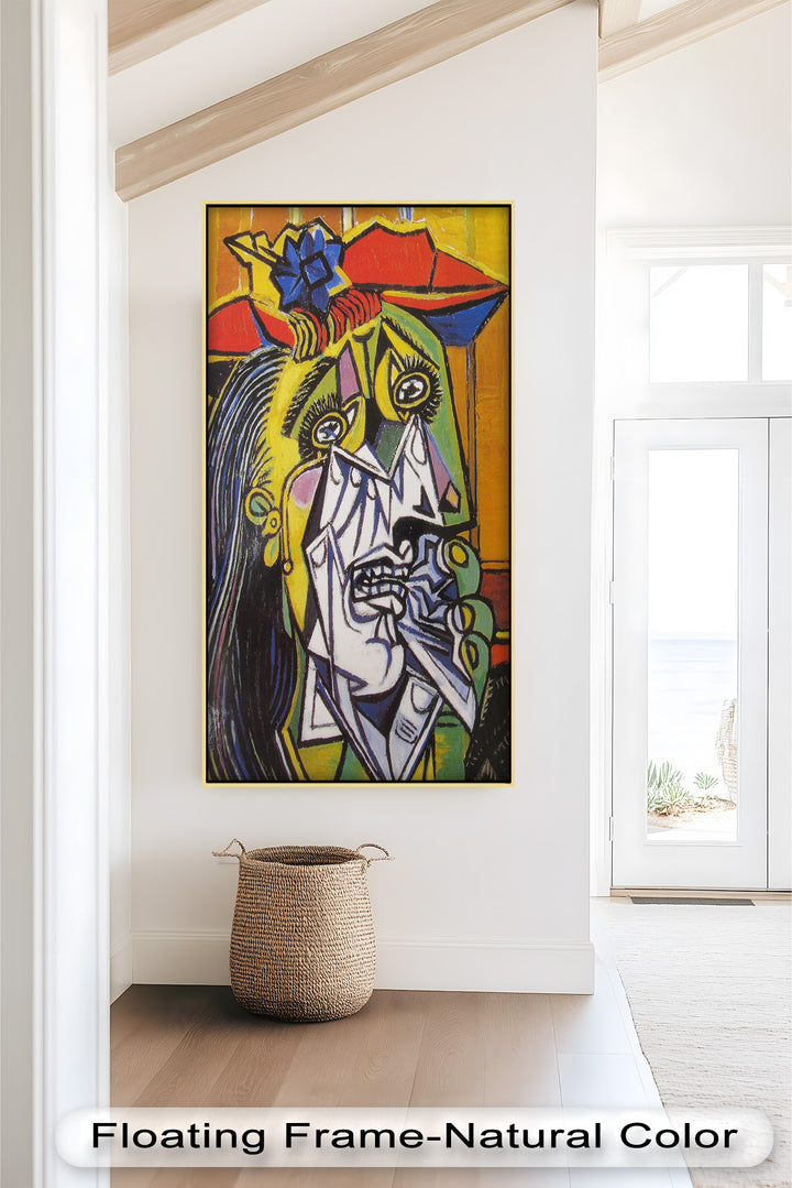 Schreie in Farbe – Emotionales expressionistisches kubistisches Ölgemälde