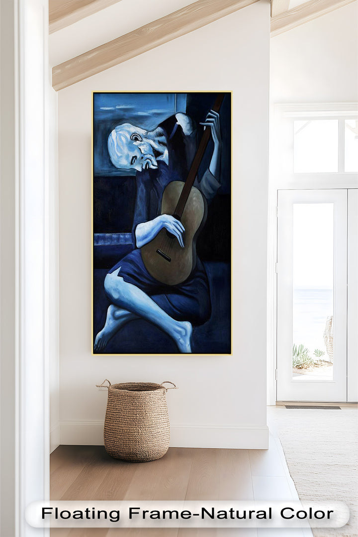 Melancholy Strings – Blue Period Picasso Oil Painting