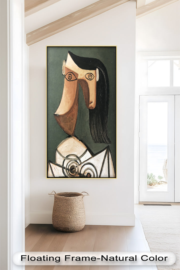 Woman with Curved Nose – Abstract Cubist Picasso Oil Painting
