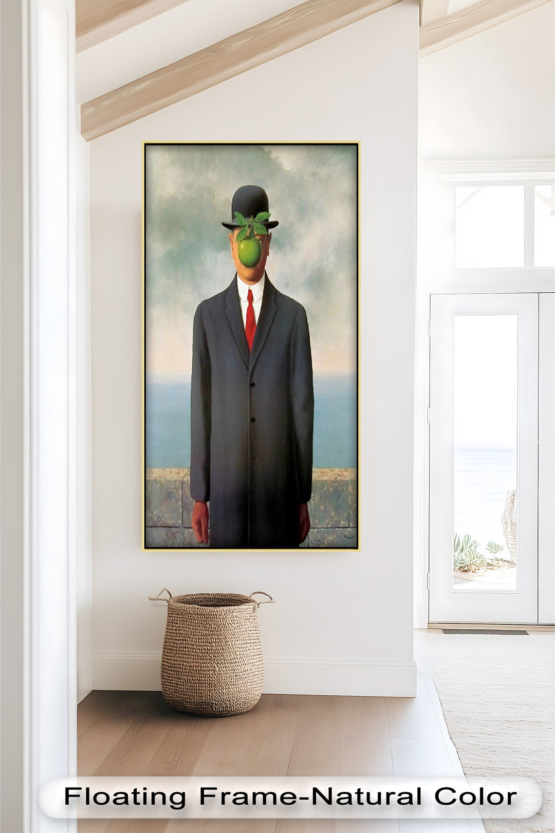 The Apple Enigma – Surrealist Gentleman Oil Painting