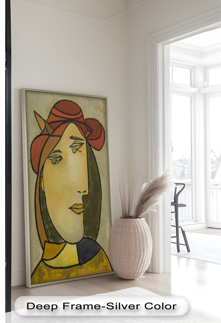 Muted Elegance – Picasso Style Oil Painting