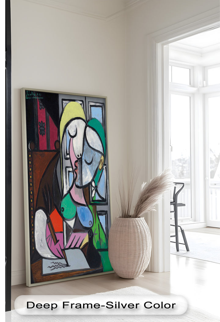 The Letter – Woman Writing at Window Picasso Oil Painting