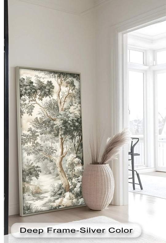 With intricate detailing and a classic sepia palette, the painting evokes the elegance of traditional nature illustrations.
