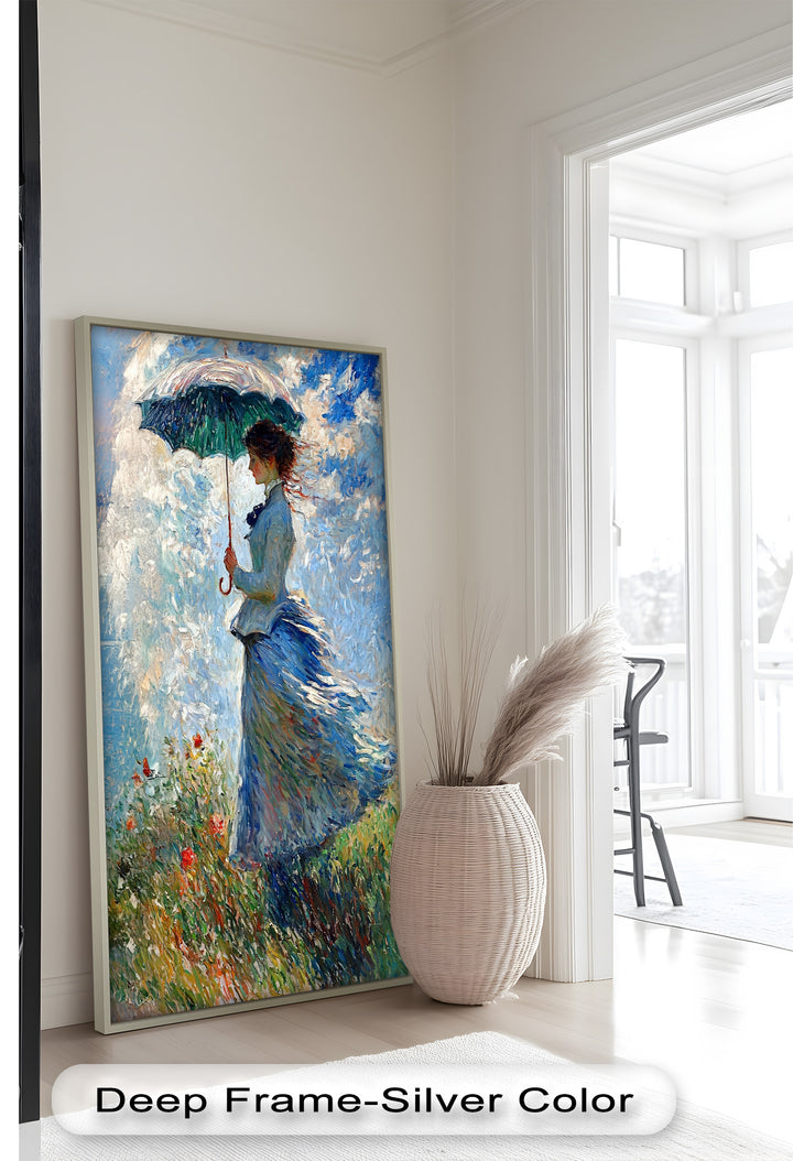 Lady in the Breeze – Impressionist Oil Painting