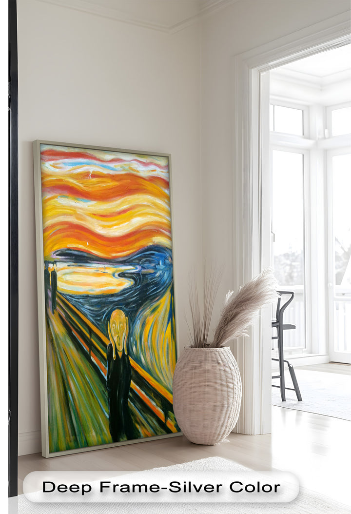 The Silent Cry – Expressionist Bridge Scene Picasso Oil Painting