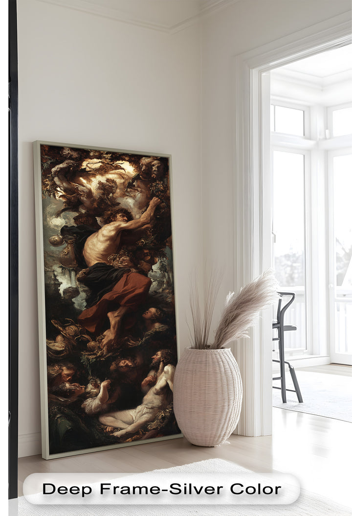 The Titan’s Ascent – Baroque Mythological Oil Painting