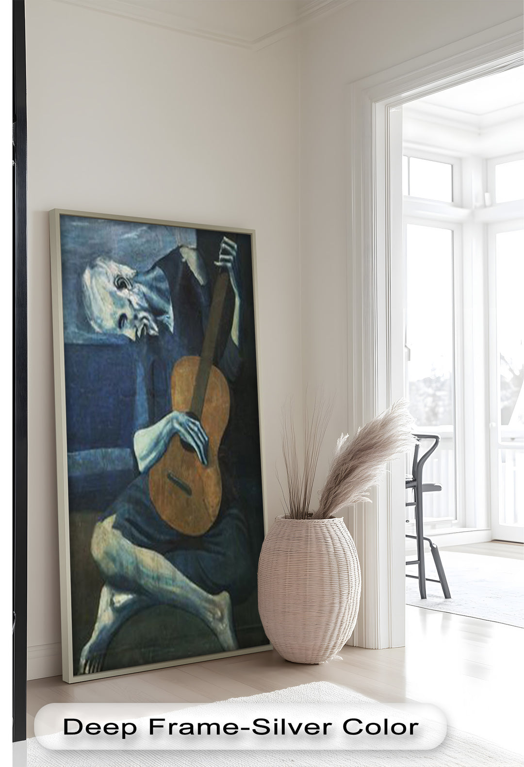 The Old Guitarist – Blue Period Melancholy Oil Painting