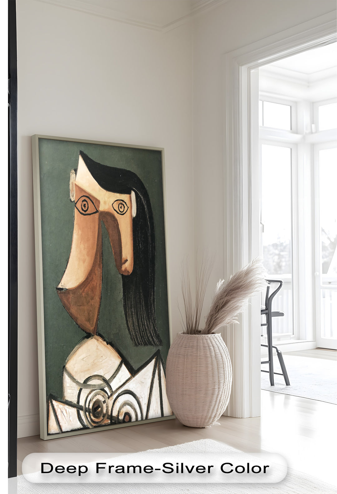 Woman with Curved Nose – Abstract Cubist Picasso Oil Painting