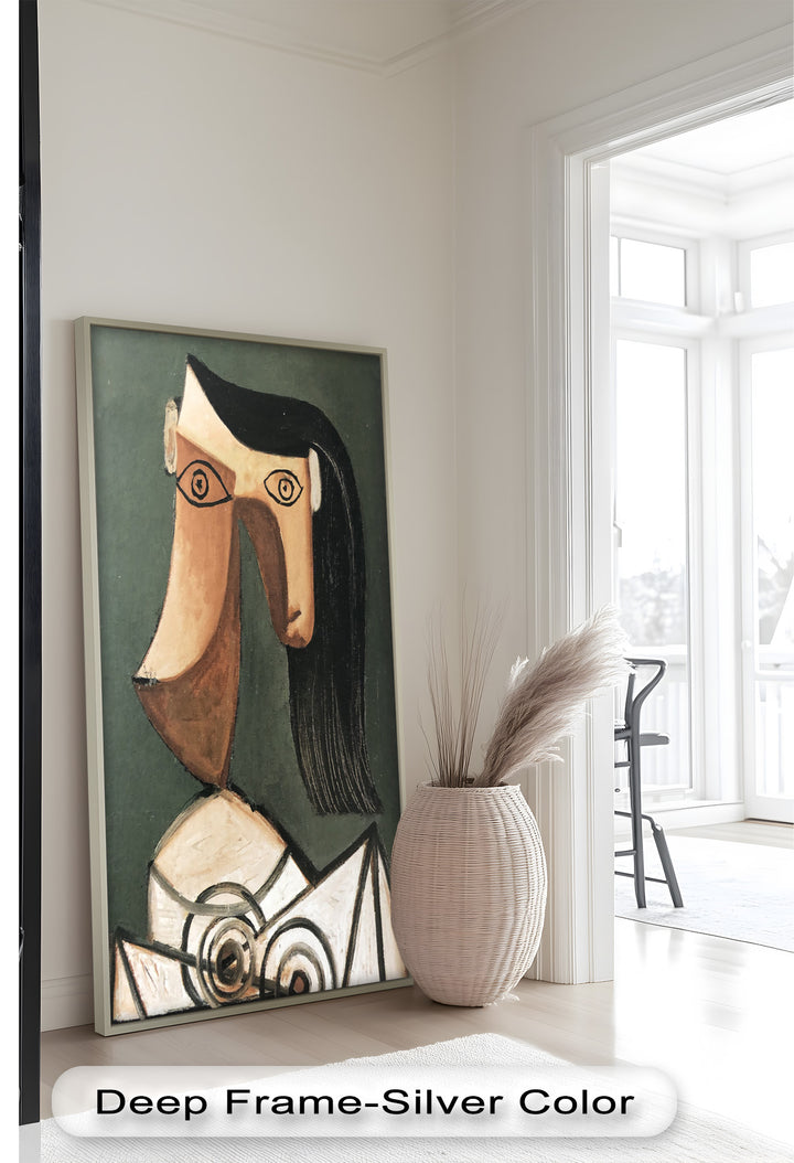 Woman with Curved Nose – Abstract Cubist Picasso Oil Painting