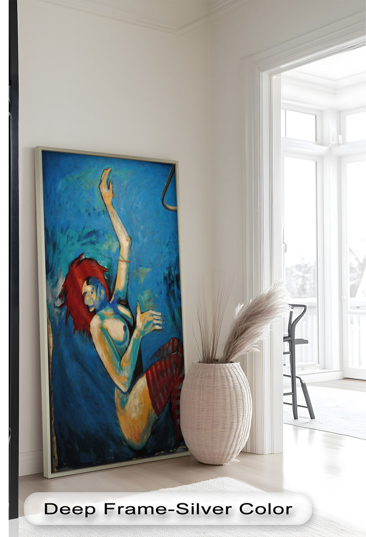 Red-Haired Nude with Blue Shadows - Picasso Oil Painting