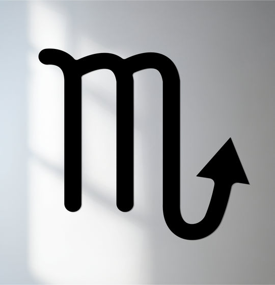 The abstract quality of the Scorpio zodiac symbol decoration wall art creates an intriguing and modern aesthetic for astrology enthusiasts.
