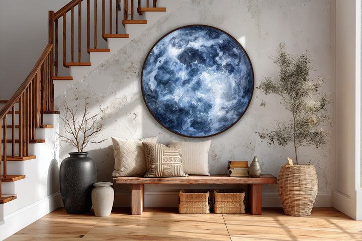 celestial night round painting