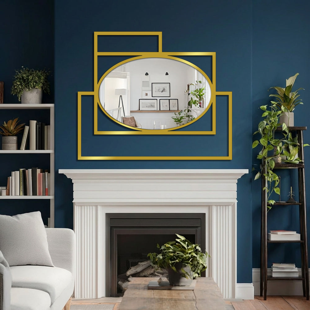 Modern geometric decorative mirror
