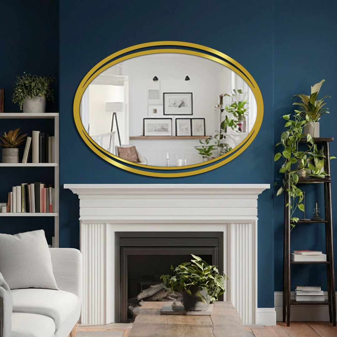 Minimal oval shape wall decor