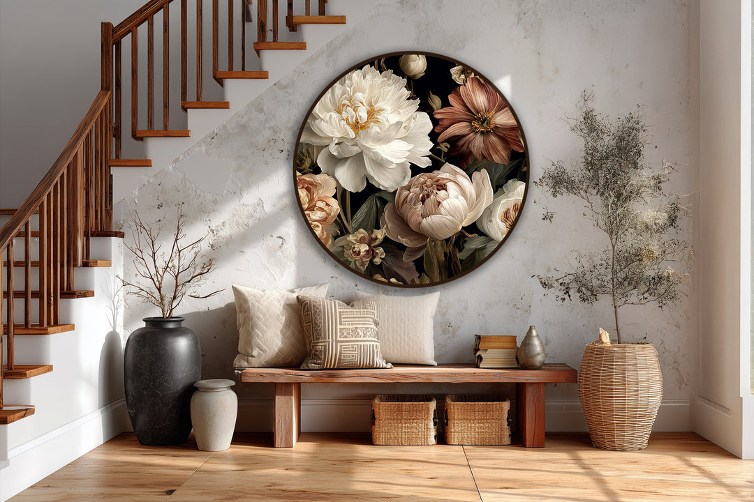 Velvet Bloom – Classic Floral Elegance Oil Painting