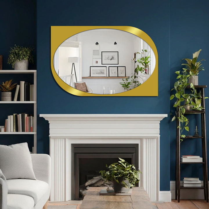 Statement designer mirror for entryway