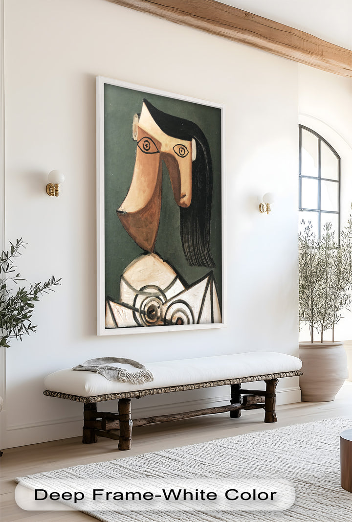 Woman with Curved Nose – Abstract Cubist Picasso Oil Painting