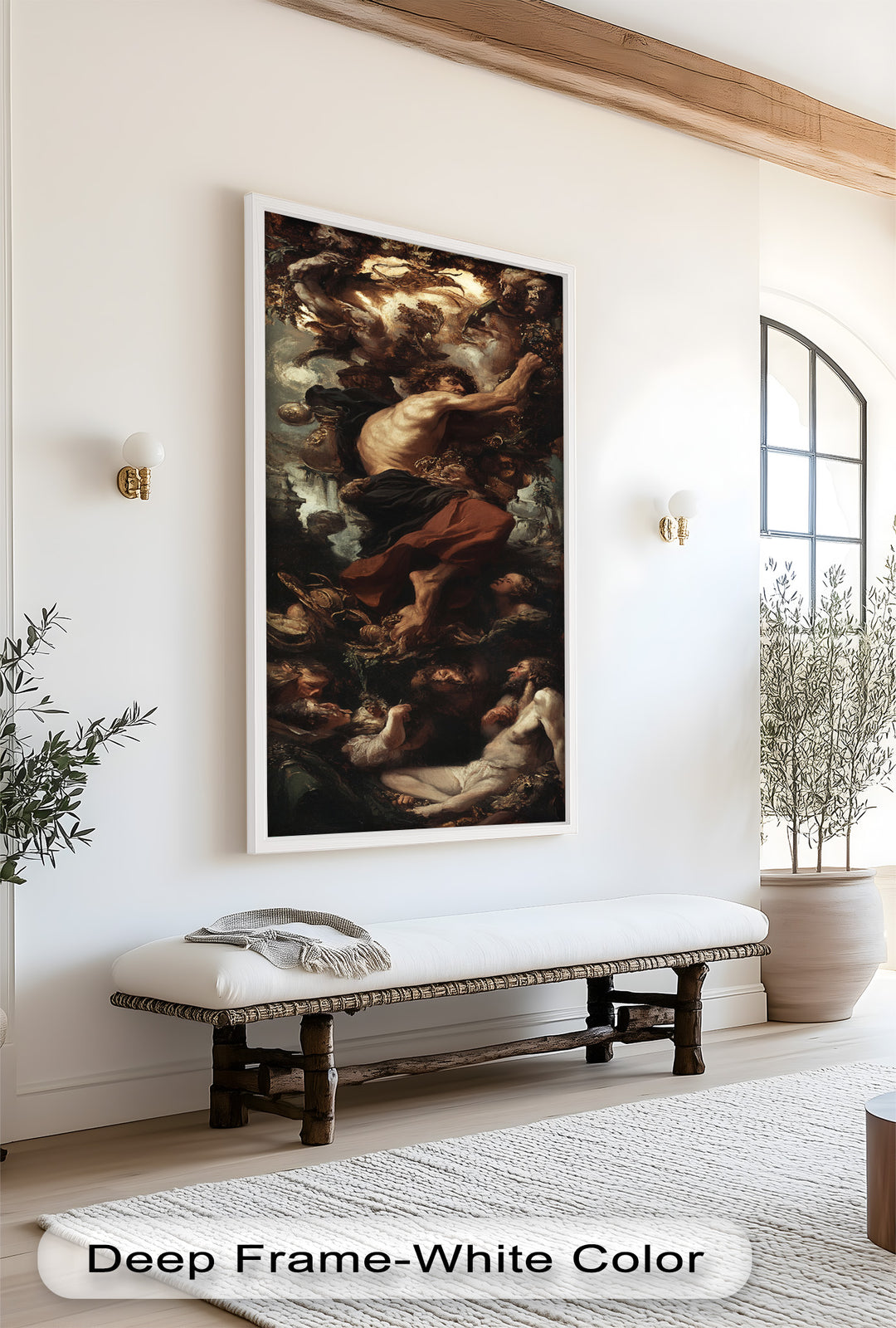 The Titan’s Ascent – Baroque Mythological Oil Painting
