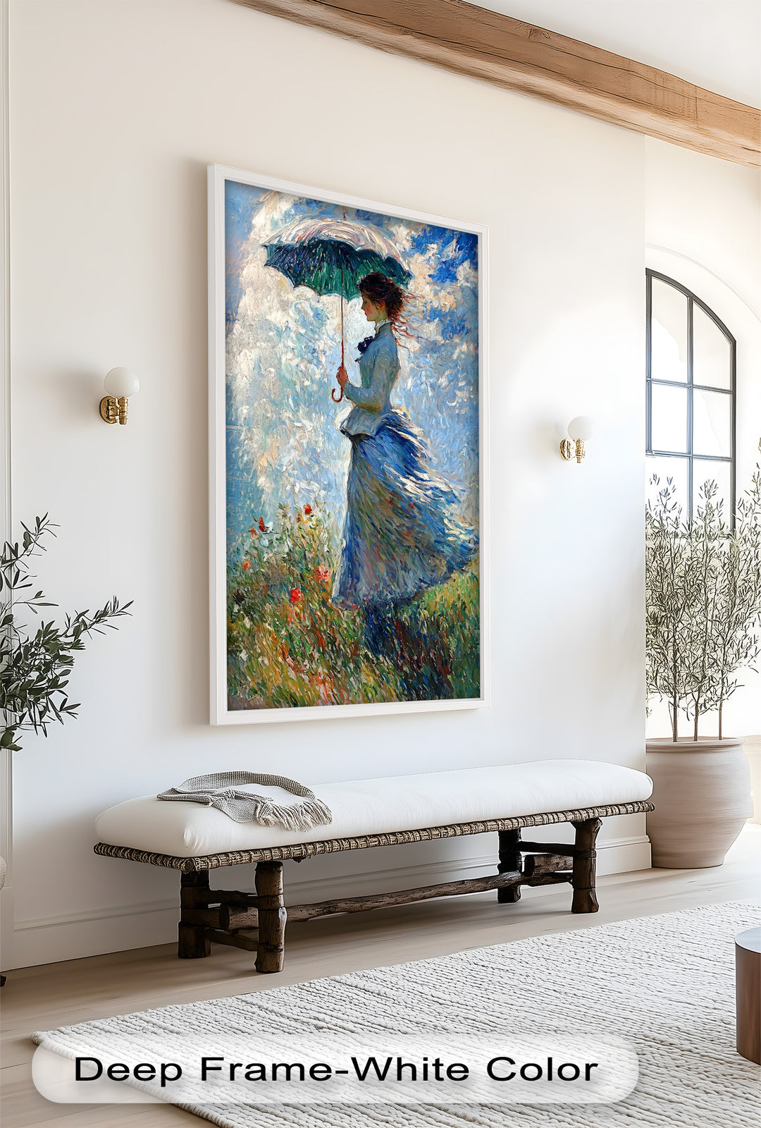 Lady in the Breeze – Impressionist Oil Painting