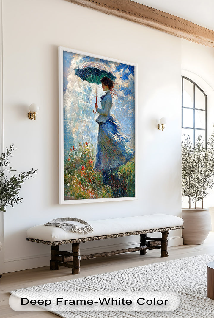 Lady in the Breeze – Impressionist Oil Painting