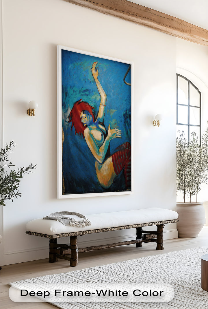 Red-Haired Nude with Blue Shadows - Picasso Oil Painting