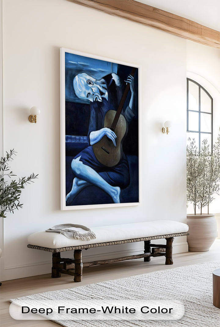 Melancholy Strings – Blue Period Picasso Oil Painting